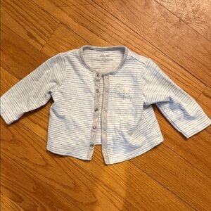 Little Me Blue Striped Sweater